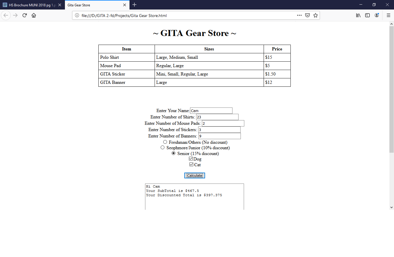 Gita Gear Store